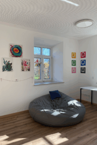 Ein Raum in der betreuten Wohngruppe.