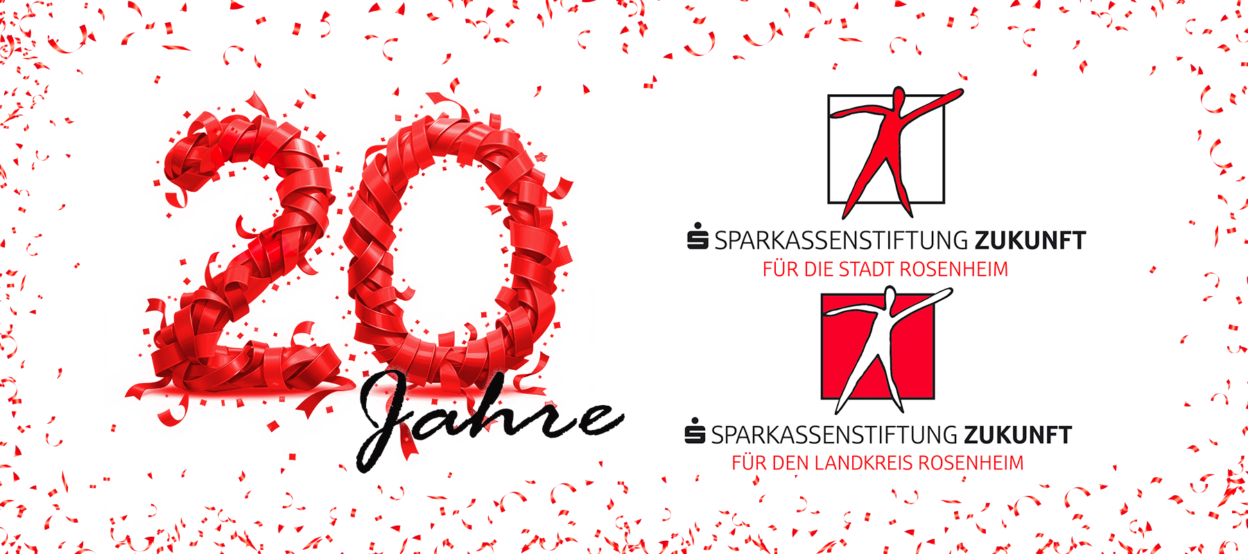Jubiläumsbild 20 Jahre Sparkassenstiftungen.